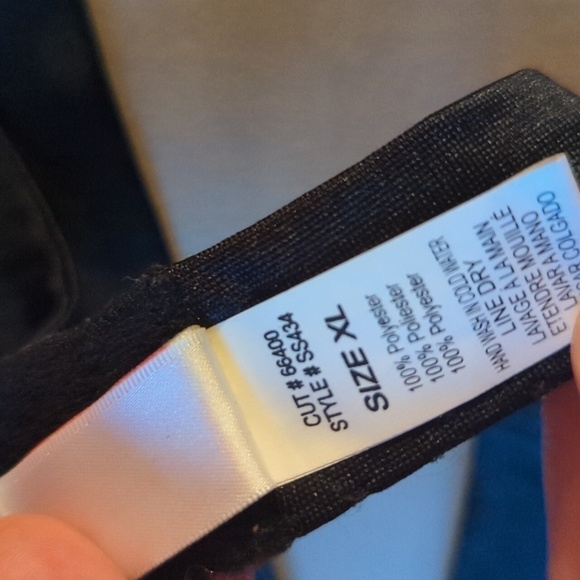 Shirley Of Hollywood Show Time XL Black Bra Top Silky Sheer Lace - Picture 9 of 10